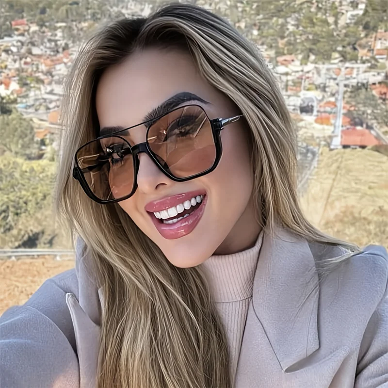 Vintage Outdoor Fashion - Новые винтажные солнцезащитные очки оверсайз для