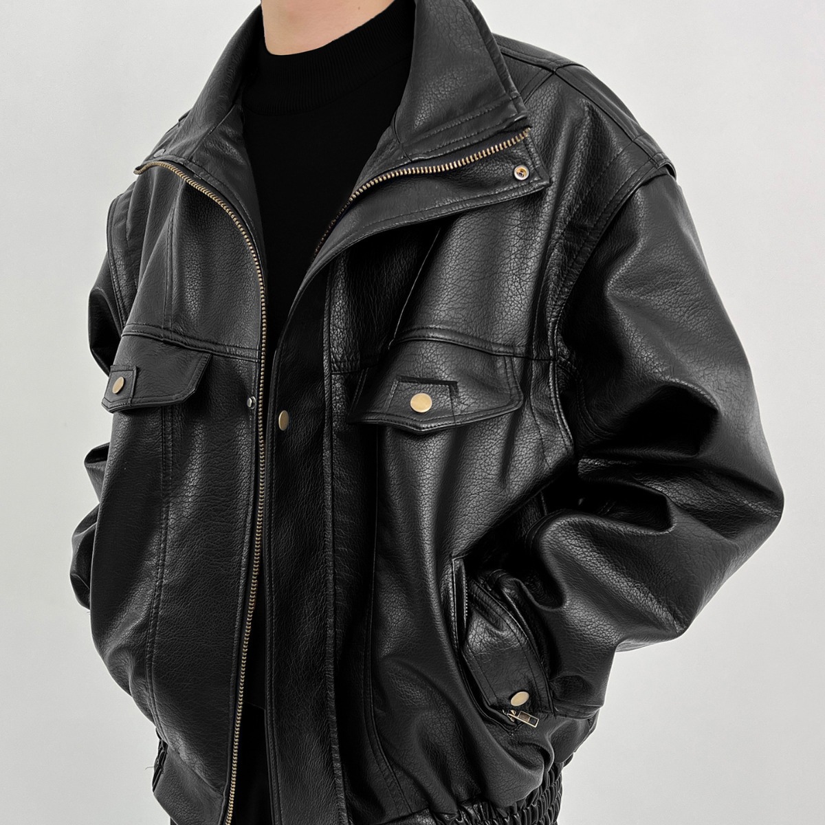 Мужская утолщенная байкерская  – обзор и цена Vintage Windbreaker Nylon
